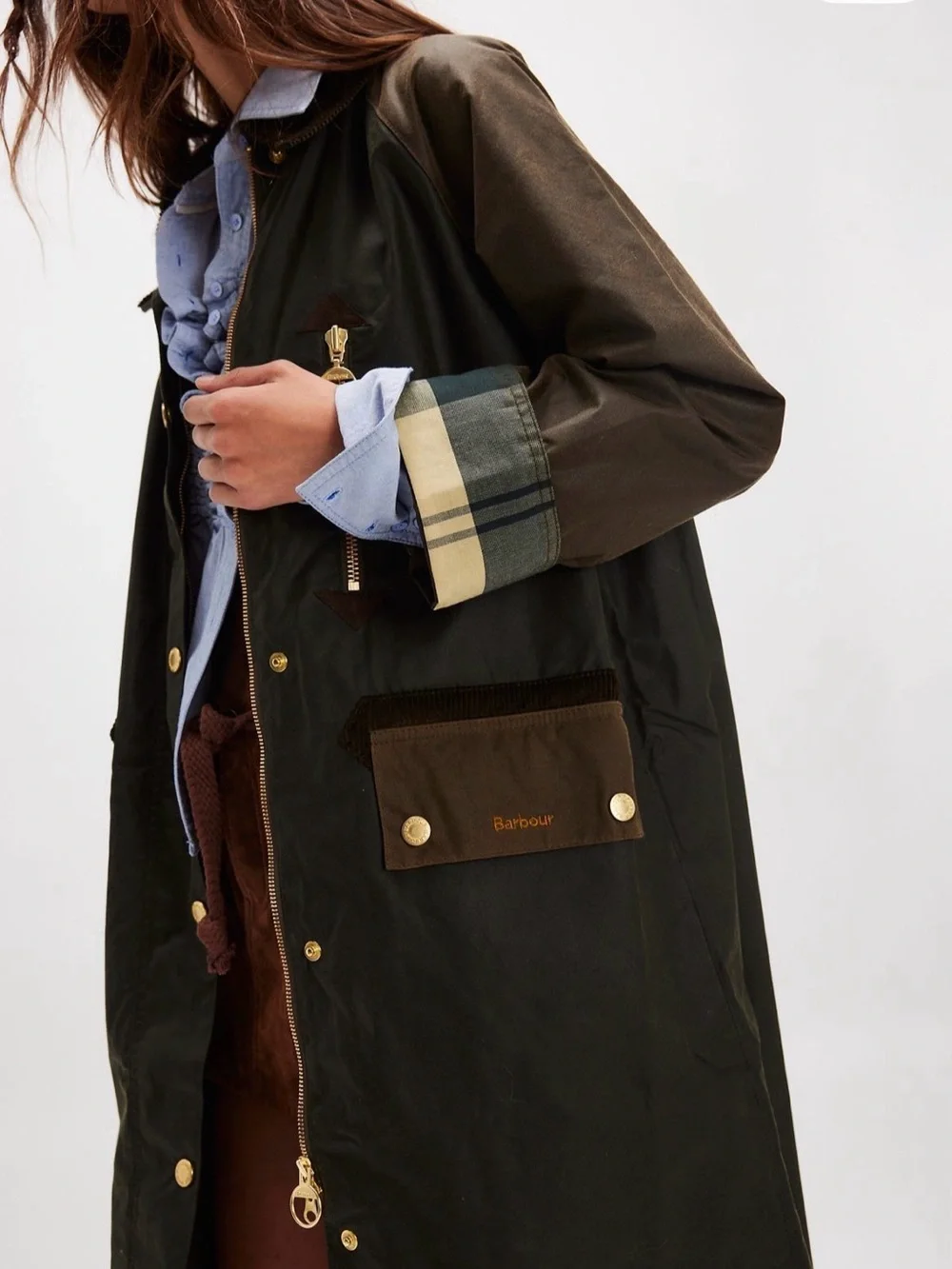 Barbour Evette Wax Jacket SZ US 4